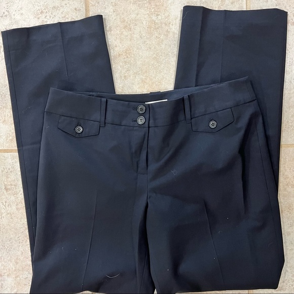Loft Marisa Navy Slacks sz 8 - Picture 2 of 4